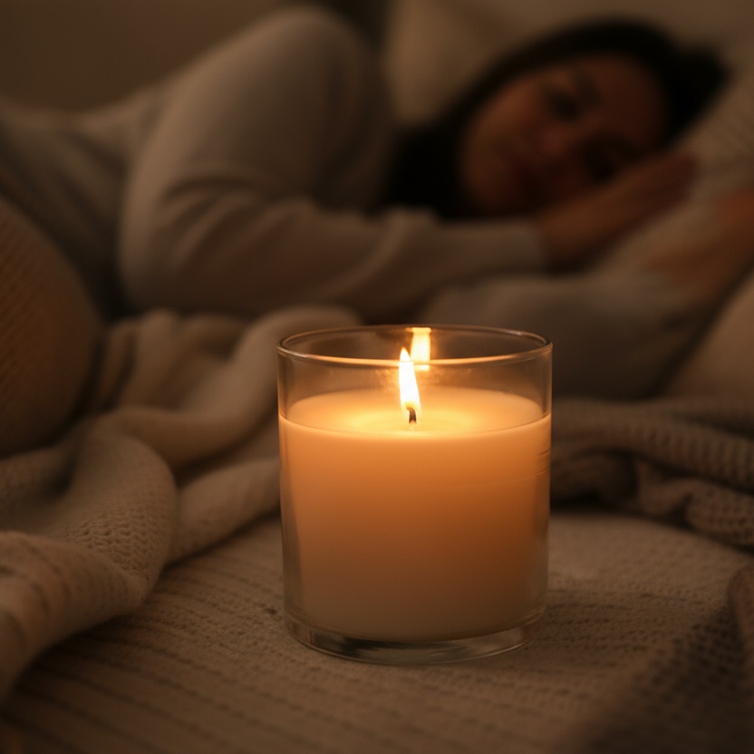 more cozy background and warm candle light 