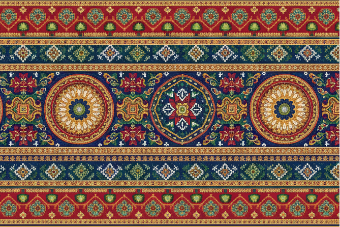 ukrainian and indian ornament together. european atribute in the indian autenticiry 